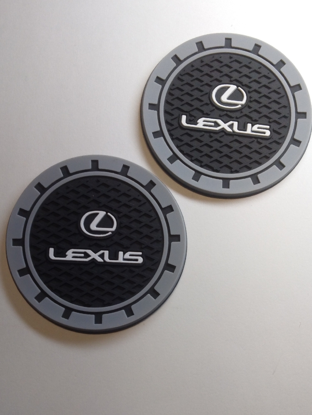 Lexus Silicon Car Coasters 2 Pack-NWT